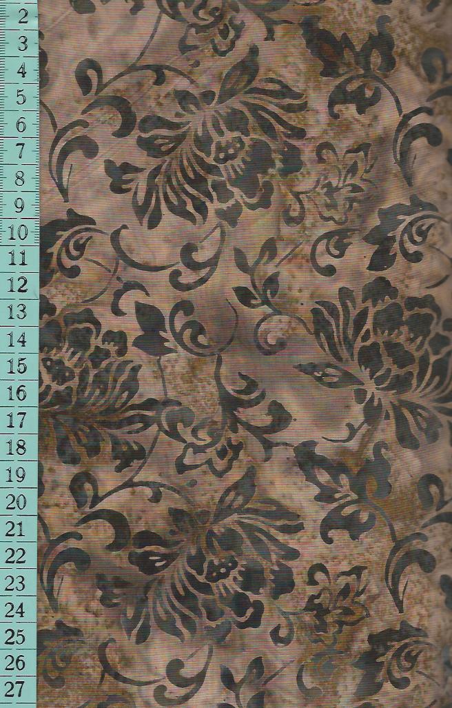 batika květy, š.110 cm