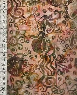 batika - šálky  š.110cm